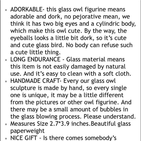 Hyaline & Dora H&D Crystal OWL Hand Blown Art Glass Sculpture Figurine NWB - Picture 5 of 5